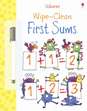 Carti cu activitati - Wipe-Clean First Sums
