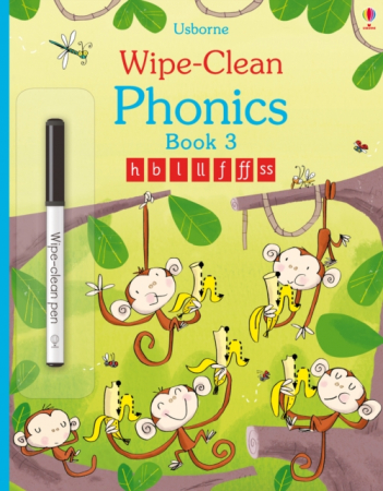 Carti cu activitati - Wipe-Clean Phonics Book 3