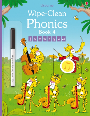 Carti cu activitati - Wipe-Clean Phonics Book 4