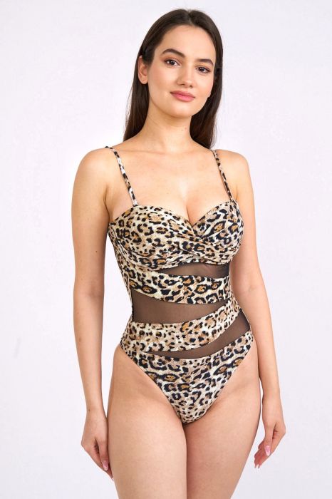 1. cele mai bune costume de baie modelatoare top 3 - leopard print
