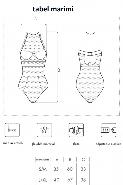 Body sexy cu insertii din dantela, bej, embody.ro [5]