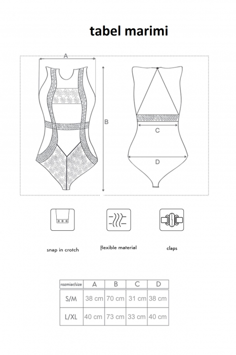 Body sexy cu insertii din dantela, negru, embody.ro [7]