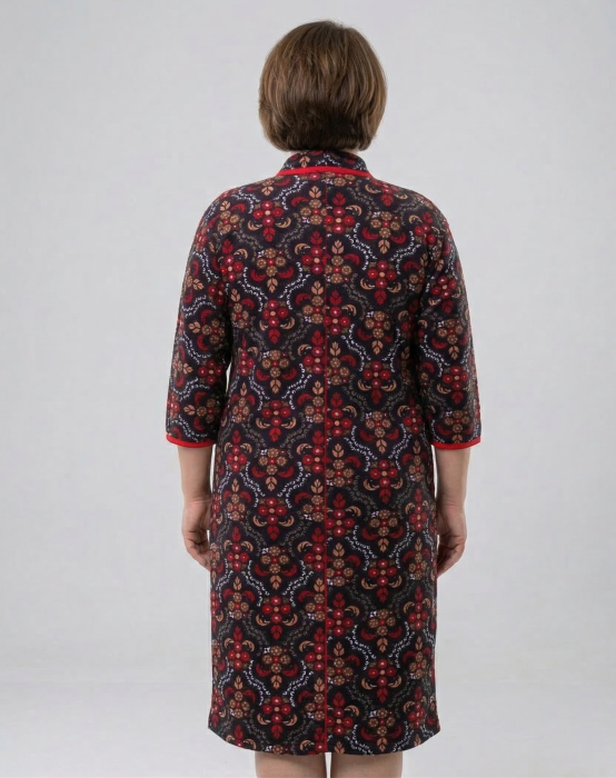 Capot de Dama Elegant din Catifea fina, Marime Mare, buzunare si fermoar multicolor [2]