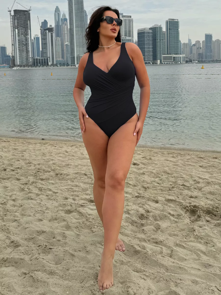 Costum baie intreg modelator dama, negru Havana 9201 [7]