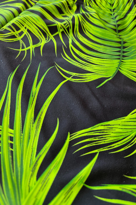 Costum de baie 2 piese, marime mare, cu slipi tip pantaloni scurti, sutien bustiera, verde, green lagoonembody.ro [4]