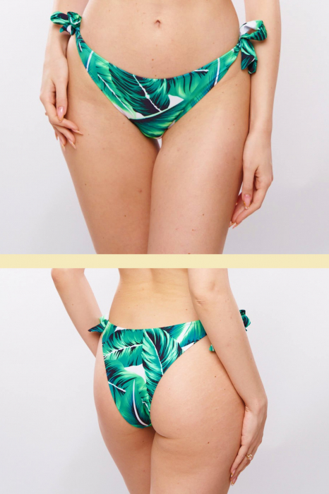 Costum de baie 3 piese, sutien, slip talie inalta plus silp brazilian, negru, Elisa embody, embody.ro [6]