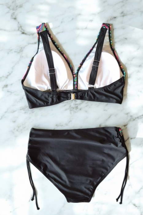 Costum de baie dama, 2 piese, marime mare, multicolor, Cuba, embody.ro [3]
