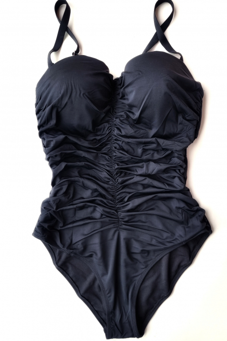 Costum de baie intreg modelator, batal-marime mare, negru [5]