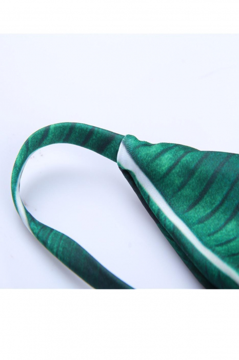 Costum de baie dama, intreg, imprimeu Tropical, Verde [13]