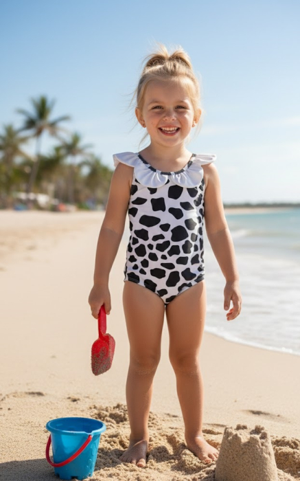 Costum de baie fete intreg, cu volane, roz Q302, embody.ro [4]