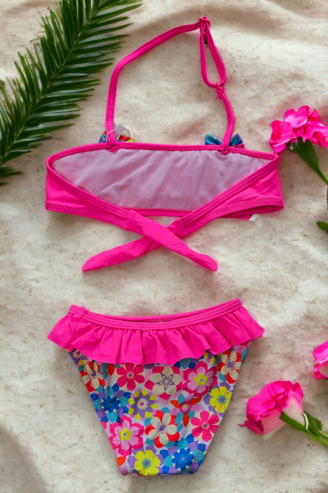 Costum de baie fete intreg, imprimeu unicorn, roz, embody.ro [2]