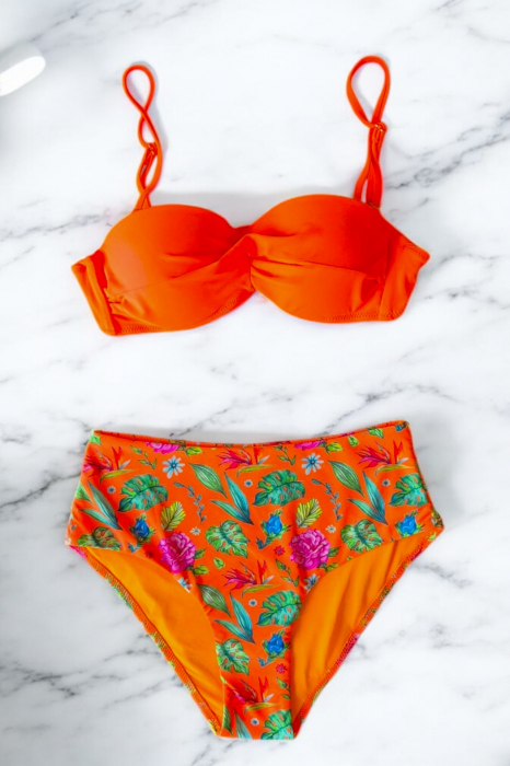 Costum de baie marime mare, 2 piese, dama, embody.ro [2]