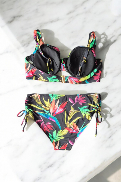 Costume baie dama doua piese, marime mare, negru Sabrina [3]