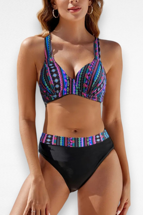 Costume de baie din 2 piese, slip clasic, marime mare, multicolor embody.ro [4]