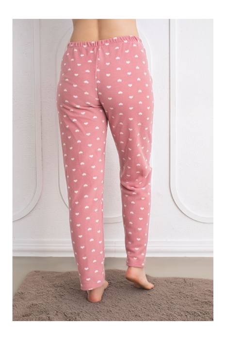 Pantaloni de Pijama Dama  cocolino polar roz [2]