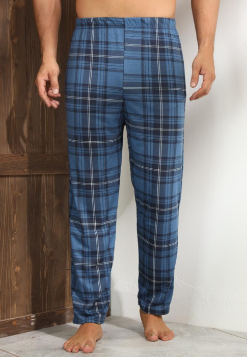 Pantaloni de Pijama pentru Barbati marime mare din Bumbac, Model Clasic 3268 [1]