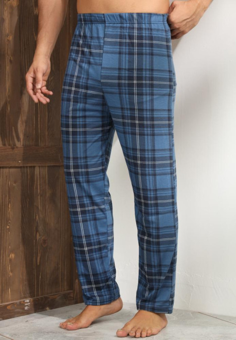 Pantaloni de Pijama pentru Barbati marime mare din Bumbac, Model Clasic 3268 [3]