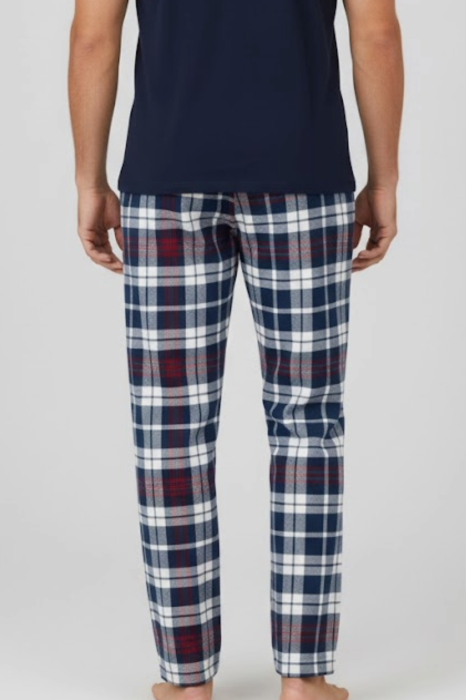 Pantaloni de Pijama pentru Barbati marime mare din Bumbac, Model Clasic 407 [2]