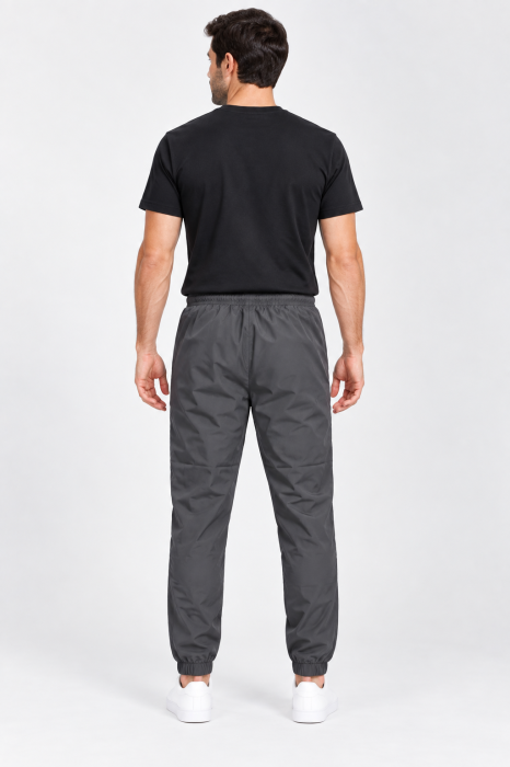 Pantaloni Fas Barbati Jogger, Material Subtire, Buzunare cu Fermoar, Talie Elastica, gri 8303 [6]