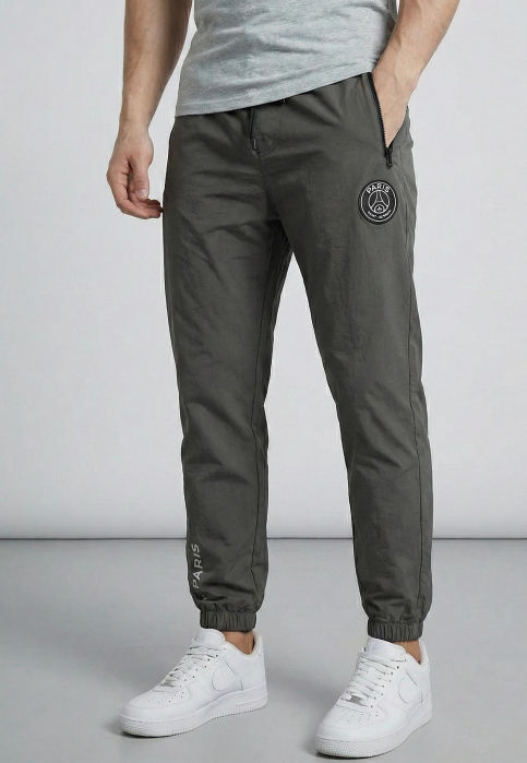 Pantaloni fas Jogger Sport Gri Model Paris cu Buzunare cu Fermoar 7795 [3]