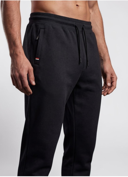Pantaloni Trening Barbati Jogger, buzunare si snur in talie  Negru [3]