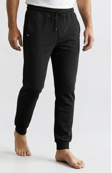 Pantaloni Trening Barbati Jogger, buzunare si snur in talie  Negru [5]
