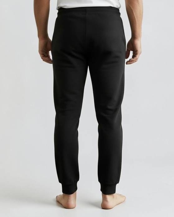 Pantaloni Trening Barbati Jogger, buzunare si snur in talie  Negru [4]