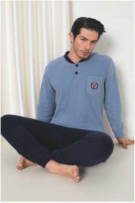 Pijama barbati cocolino polar, material fin, delicat si moale embody.ro [2]