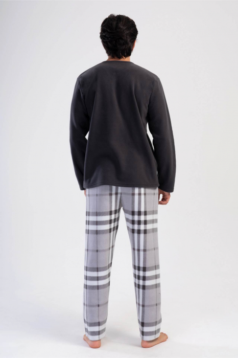 Pijama barbati cocolino, material soft polar pufos si calduros embody.ro [3]