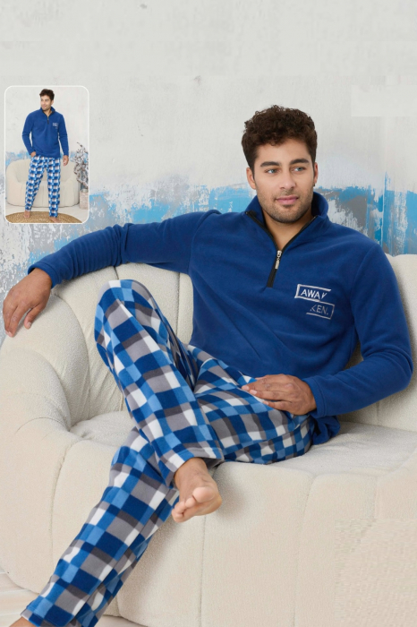 Pijama barbati cocolino, material pufos si calduros, embody.ro [2]