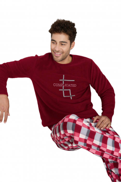 Pijama barbati cocolino, material pufos si calduros, embody.ro [3]