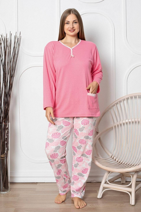 Pijama dama batal marime mare, bumbac interlok, corai, embody.ro [2]