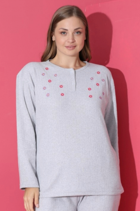 Pijama dama batal marime mare, bumbac interlok, corai, embody.ro [3]