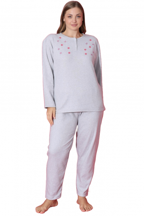 Pijama dama batal marime mare, bumbac interlok, corai, embody.ro [4]