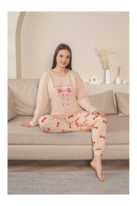 Pijama lunga dama, bumbac calitativ fin lycra, corai 5013 [2]