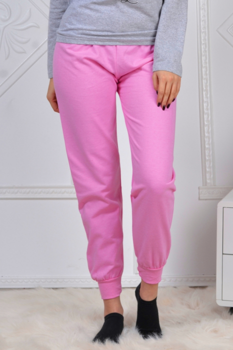 Pijama dama bumbac, confortabila, cu imprimeu Catelusi Love [3]