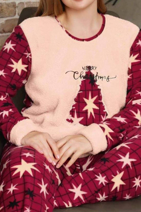 Pijama dama cocolino batal-marime mare, pufoasa si calduroasa embody.ro [2]