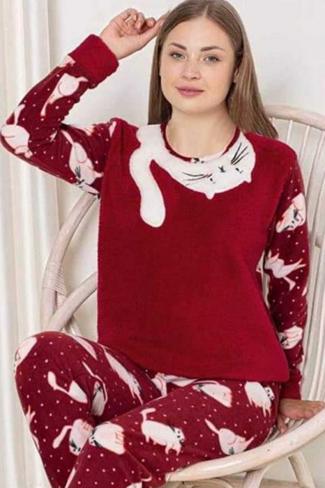 Pijama dama cocolino batal-marime mare, pufoasa si calduroasa embody.ro [2]