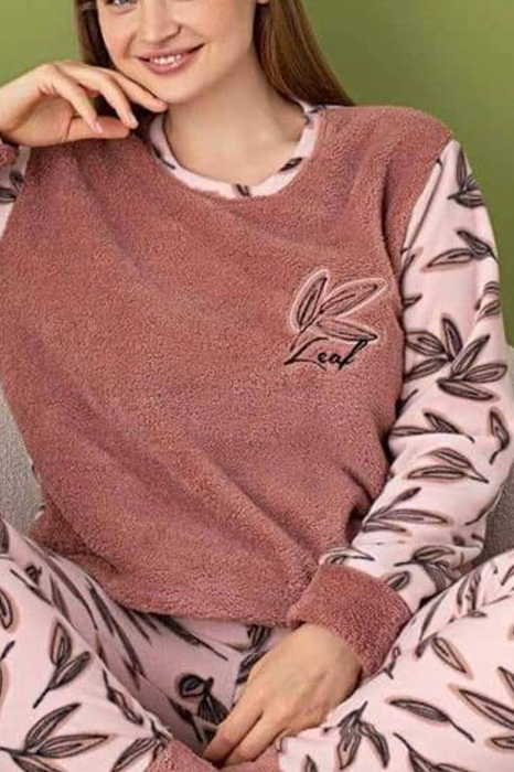 Pijama dama cocolino batal-marime mare, pufoasa si calduroasa embody.ro [2]