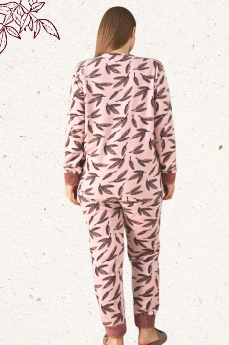 Pijama dama cocolino batal-marime mare, pufoasa si calduroasa embody.ro [4]