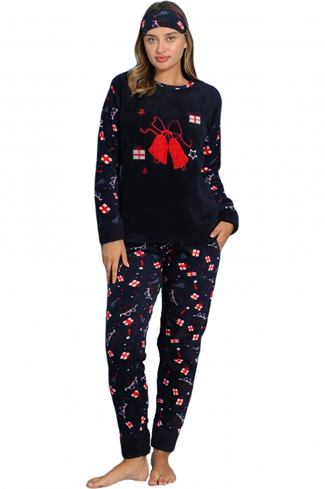 Pijama dama cocolino, pufoasa cu imprimeu Cadouri Craciun [4]