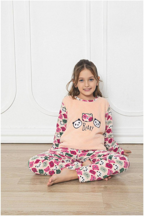 Pijama fete cocolino, pufoasa si calduroasa,embody.ro [2]