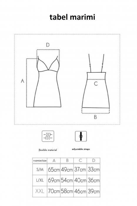 Rochie de noapte sexy tip desuu, material satinat cu dantela, albastru, embody.ro [7]