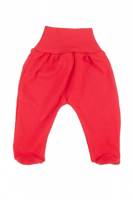 Set 2 piese body bebelusi, maneci si pantaloni lungi, bumbac, imprimeu Craciun, rosu,  embody.ro [3]
