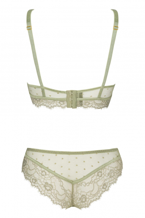 Set 2 piese lenjerie sexy, sutine plus chilot, kaki, embody.ro [8]