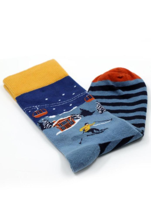 Set 4 perechi sosete lungi barbat, tematica de Craciun, marimea universala 41-45 [3]