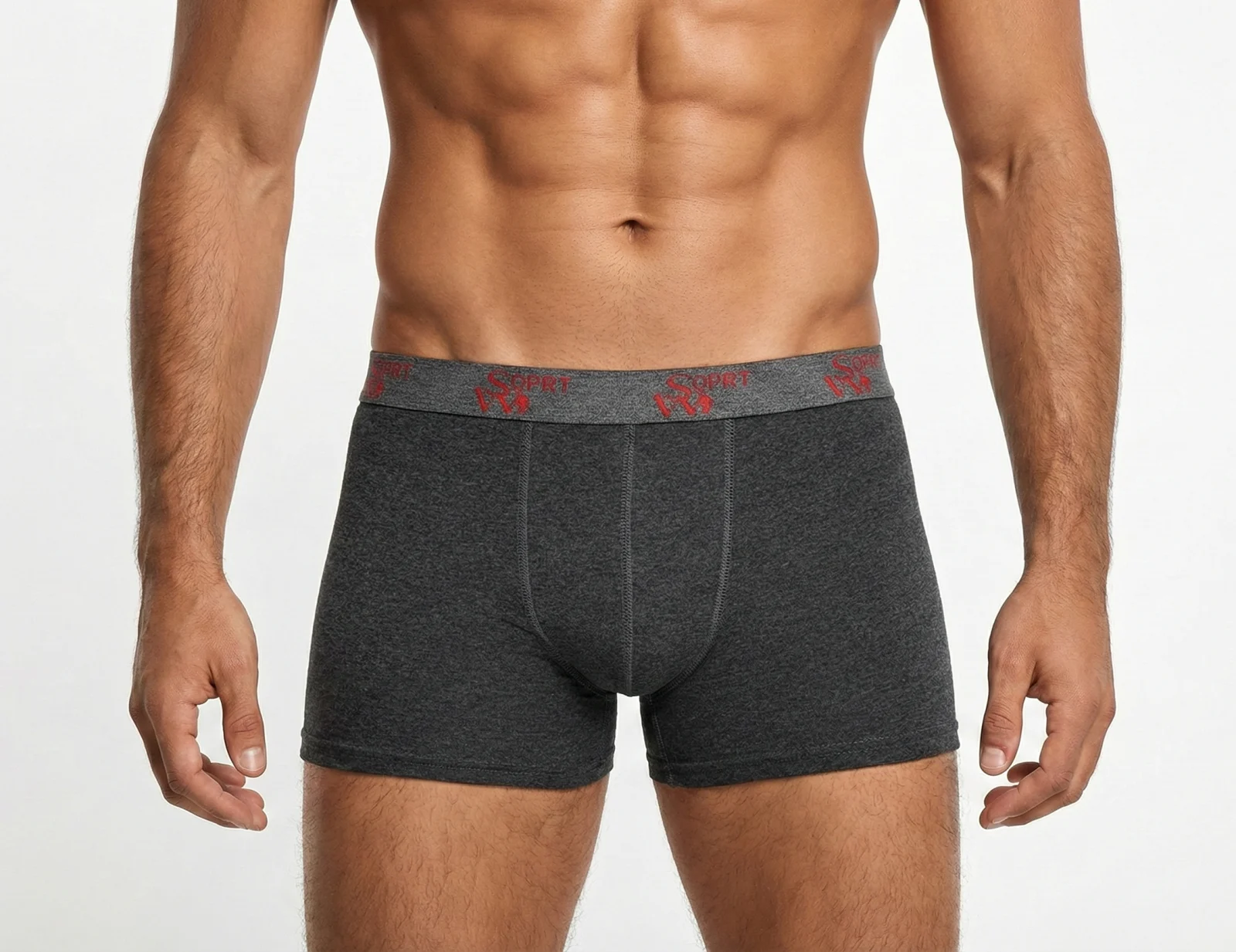 Set 5 perechi Boxeri Barbati cu banda in talie– Lenjerie Intima din Bumbac Elastic Confortabil [8]