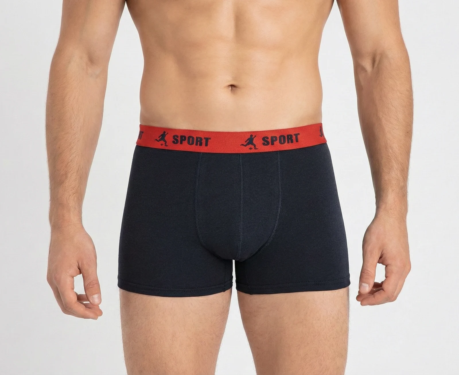 Set 5 perechi Boxeri Barbati cu banda in talie– Lenjerie Intima din Bumbac Elastic Confortabil [2]