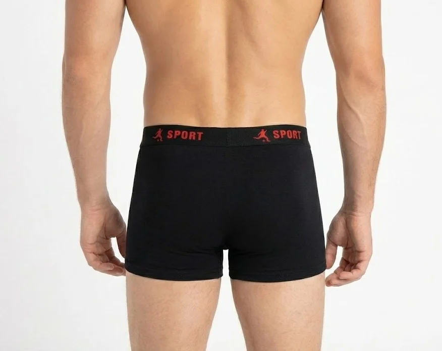 Set 5 perechi Boxeri Barbati cu banda in talie– Lenjerie Intima din Bumbac Elastic Confortabil [7]