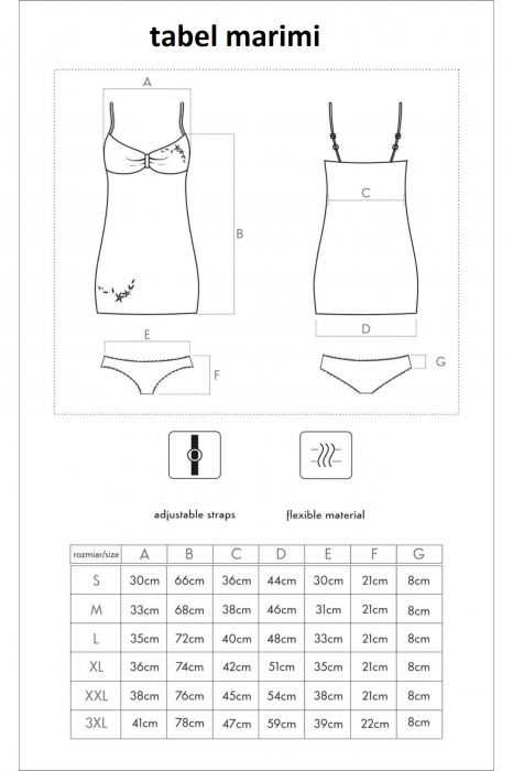 Set lenjerie sexy 2 piese, camasa de noapte si chiloti, bej, embody.ro [5]